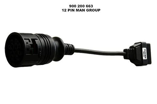[W074062663CH] 12pin MAN Truck OBD test cable, Autocom, W074062663 (W074062663CH, AUTOCOM)