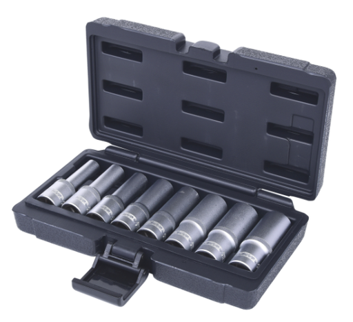 [911.4420] 1/2" garo E-tipa muciņu komplekts (8 gab.) (911.4420, KS TOOLS)