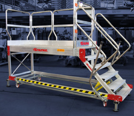 [90909] Mobilā darba platforma darbam augstumā (298×80×154 cm), FARAONE Industrie (90909)