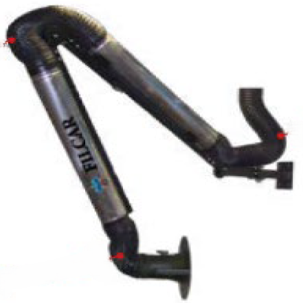 [TECHNO-420] Articulated Fume Extraction Arm Ø150 mm, 4.2 m (TECHNO-420, FILCAR)
