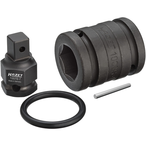 [1007S-7/4] Adapteris-reduktors 3/4" (20 mm) kvadrāts (dobjš) → 1/2" (12,5 mm) kvadrāts (pilns) (1007S-7/4, HAZET)