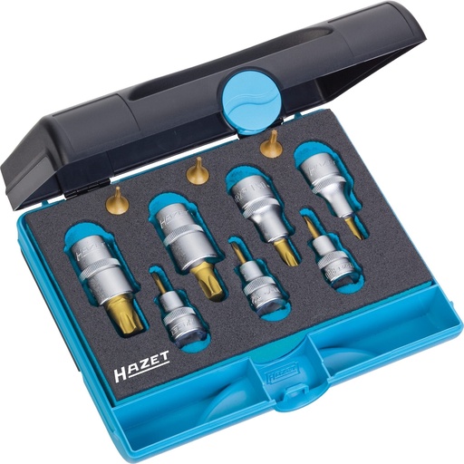 [1557/10] Tool set - 1/4 inch (6.3 mm), 3/8 inch (10 mm), 1/2 inch (12.5 mm) square, hollow (1557/10)