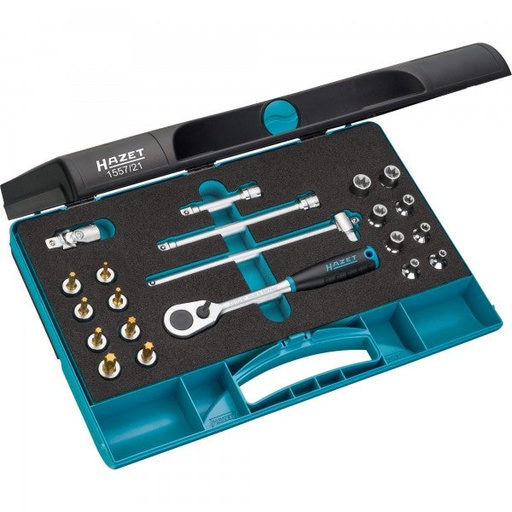 [1557/21] Tool set - 3/8 inch (10 mm) square, hollow (1557/21)