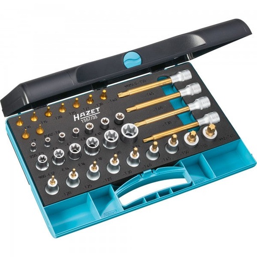[1557/35] Tool set - 1/4 inch (6.3 mm) square, hollow, 1/2 inch (12.5 mm) square, hollow (1557/35)