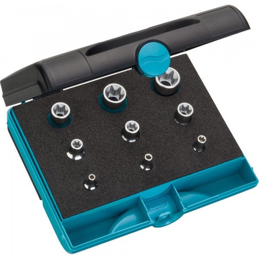 [1557/9] Tool set - 1/4 inch (6.3 mm), 3/8 inch (10 mm), 1/2 inch (12.5 mm) square, hollow (1557/9)