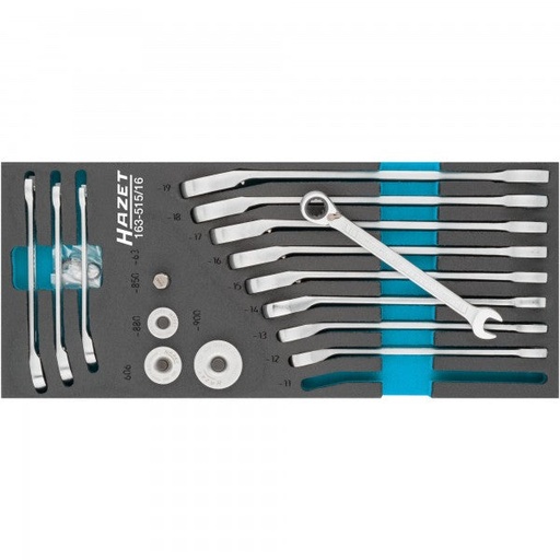 [163-515/16] Ratcheting combination wrench set - Outside 12-point traction profile (163-515/16)
