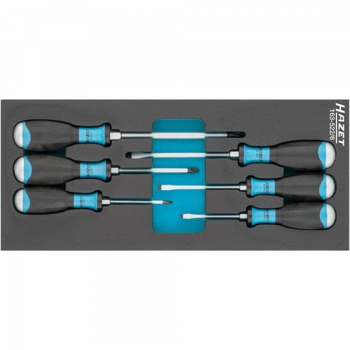 [163-522/6] Screwdriver set - Slot profile, Cross recess profile PH (163-522/6)