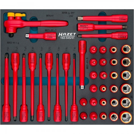 [163-545/41] Socket set - with protective insulation (163-545/41)
