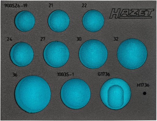 [163-588L] Two-component foam tool insert (163-588L, HAZET)