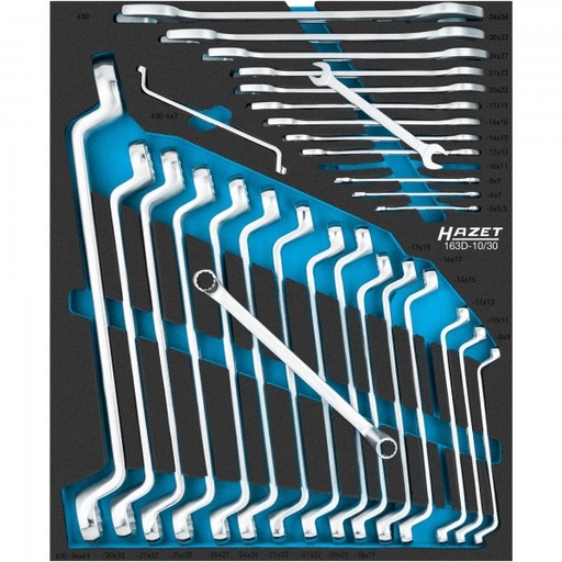 [163D-10/30] Wrench set - 30-piece (163D-10/30, HAZET)