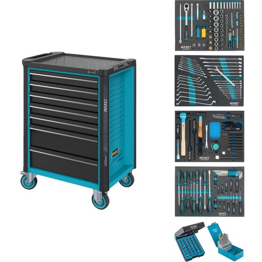 [179N-7/220] Tool trolley Assistent 179N with assortment, 220 pieces (179N-7/220, HAZET)