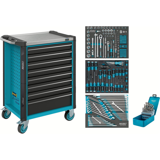 [179NX-8/228] Tool trolley Assistent 179NX with assortment, 228 pieces (179NX-8/228, HAZET)