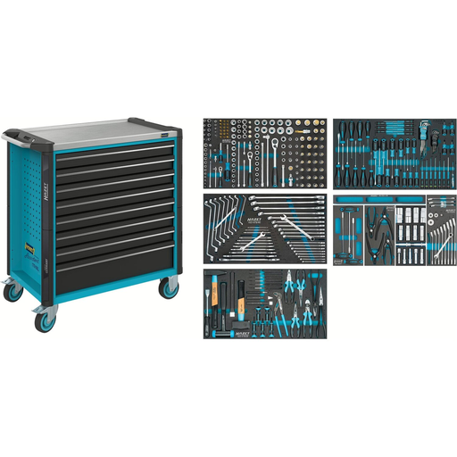 [179NXL-8/321] Tool trolley Assistent 179NXL with assortment, 321 pieces (179NXL-8/321, HAZET)