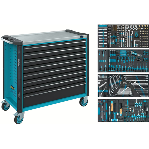 [179NXXL-8/378] Tool trolley Assistent 179NXXL with assortment, 378 pieces (179NXXL-8/378, HAZET)