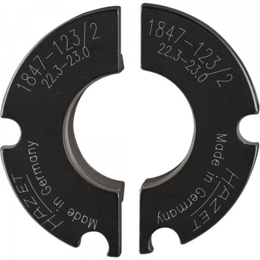 [1847-123/2] Half shell pair, ⌀ 22.3 – 23 mm (1847-123/2, HAZET)