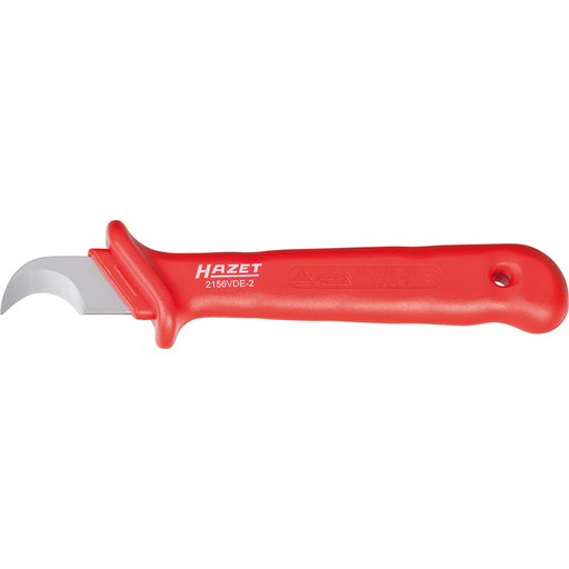 [2156VDE-2] Cable stripping knife, insulated (VDE), length 180 mm (2156VDE-2, HAZET)