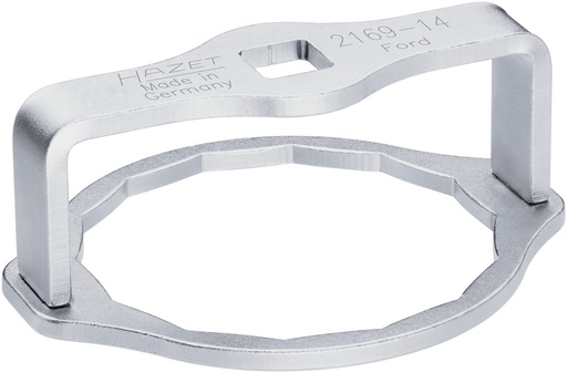 [2169-14] Eļļas filtra atslēga - 1/2 collas (12.5 mm) kvadrāts, dobs (2169-14, HAZET)