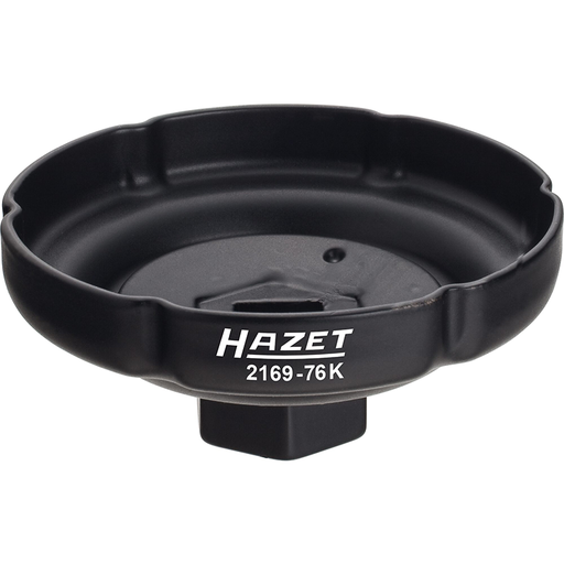 [2169-76K] Eļļas filtra atslēga - 1/2 collas (12.5 mm) kvadrāts, dobs (2169-76K, HAZET)