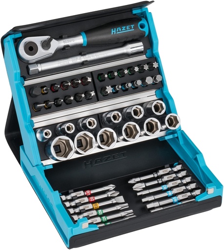[2200SC-2] SmartCase socket set - 1/4 inch (6.3 mm) hexagon, solid, 1/4 inch (6.3 mm) square, hollow (2200SC-2)