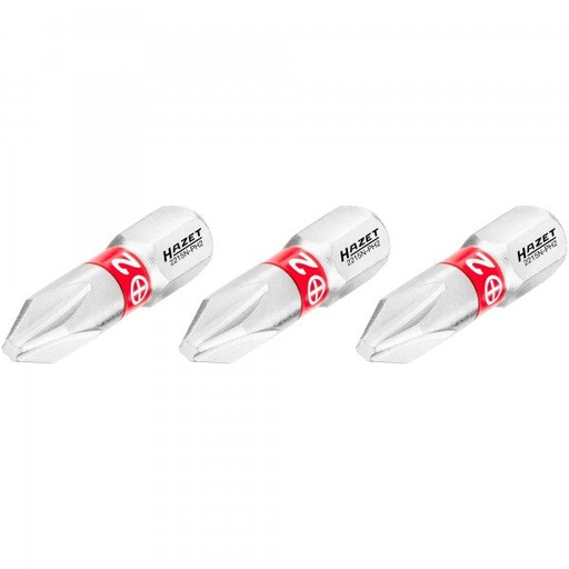 [2215N-PH2/3] Atsuktuvo antgalis, kryžminis Phillips PH2, 1/4″ (6,3 mm) šešiabriaunis (2215N-PH2/3, HAZET)