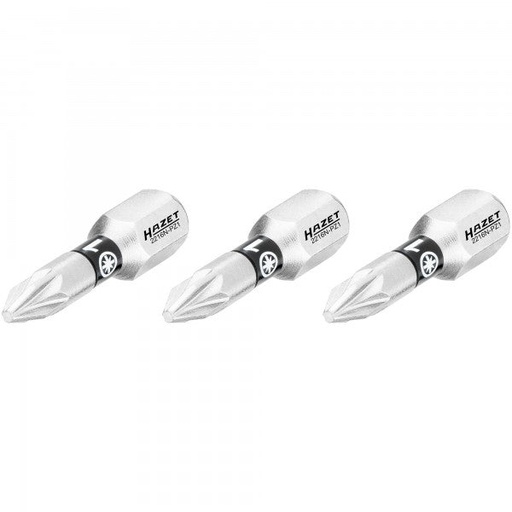 [2216N-PZ1/3] Screwdriver bit, Pozidriv PZ1, 1/4″ (6.3 mm) hex (2216N-PZ1/3, HAZET)