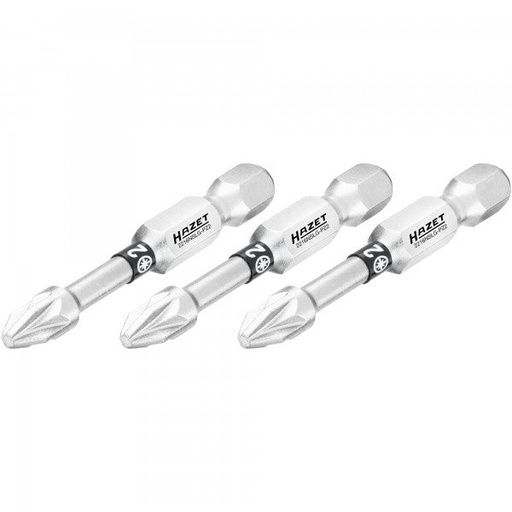 [2216NSLG-PZ2/3] Skrūvgrieža uzgalis, Pozidriv PZ2, 1/4″ (6,3 mm) sešstūra (2216NSLG-PZ2/3, HAZET)
