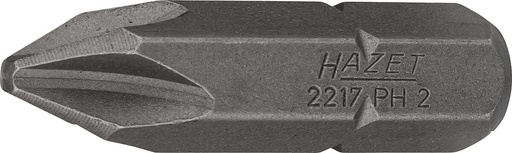 [2217-PH2] Atsuktuvo antgalis, kryžminis Phillips PH2, 5/16″ (8 mm) šešiabriaunis (2217-PH2, HAZET)