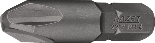 [2217-PH4] Atsuktuvo antgalis, kryžminis Phillips PH4, 5/16″ (8 mm) šešiabriaunis (2217-PH4, HAZET)