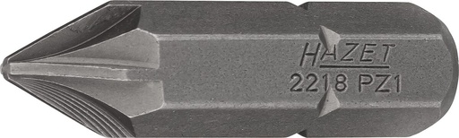 [2218-PZ1] Skrūvgrieža uzgalis, Pozidriv PZ1, 5/16″ (8 mm) sešstūra (2218-PZ1, HAZET)