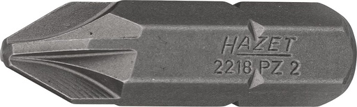 [2218-PZ2] Atsuktuvo antgalis, kryžminis Pozidriv PZ2, 5/16″ (8 mm) šešiabriaunis (2218-PZ2, HAZET)