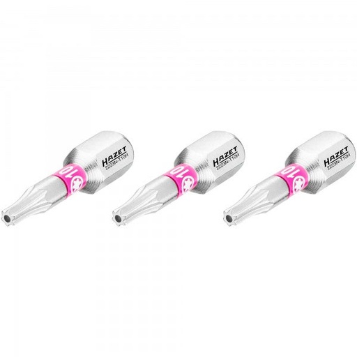 [2223N-T10H/3] Skrūvgrieža uzgalis, Torx Tamper T10 (drošības), 1/4″ (6,3 mm) sešstūra (2223N-T10H/3, HAZET)