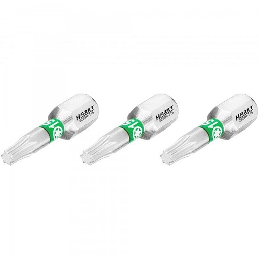 [2223N-T15/3] Atsuktuvo antgalis, žvaigždinis Torx T15, 1/4″ (6,3 mm) šešiabriaunis (2223N-T15/3, HAZET)