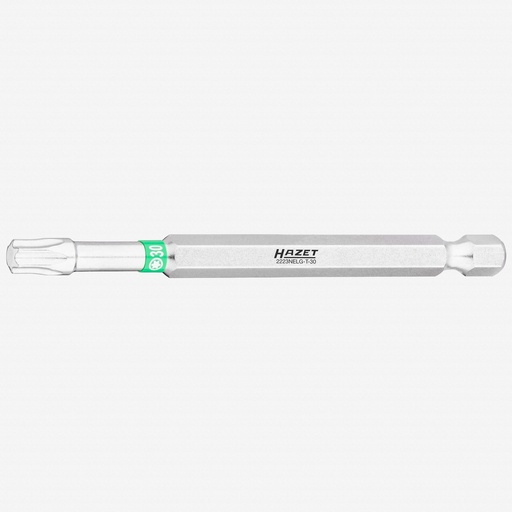 [2223NELG-T30] Atsuktuvo antgalis, žvaigždinis Torx T30, 1/4″ (6,3 mm) šešiabriaunis (2223NELG-T30, HAZET)