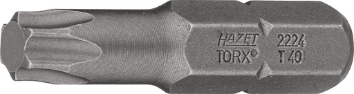 [2224-T40] Skrūvgrieža uzgalis, Torx T40, 5/16″ (8 mm) sešstūra (2224-T40, HAZET)