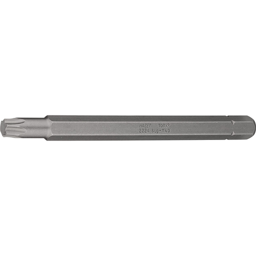 [2224SLG-T40] Screwdriver bit, Torx T40, 5/16″ (8 mm) hex (2224SLG-T40, HAZET)
