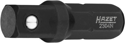 [2304N] Adapter 1/4″ (6.3 mm) hex solid → 1/4″ (6.3 mm) square solid, 25 mm (2304N, HAZET)