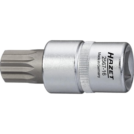 [2567-16] Eļļas apkopes galva – 1/2 collas (12,5 mm) kvadrāts, dobs, XZN M16 (2567-16, HAZET)