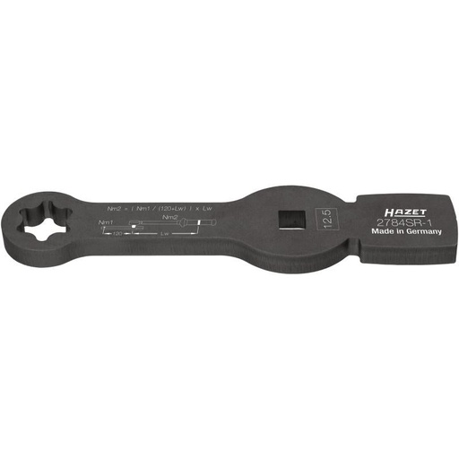 [2784SR-1] Smūginis (kalamas) žvaigždinis veržliaraktis, specialus profilis, su 2 smūginėmis pusėmis (2784SR-1, HAZET)