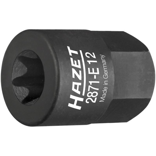 [2871-E12] Turbokompresoriaus / kolektoriaus galvutė, 17 mm išorinis šešiabriaunis (2871-E12, HAZET)