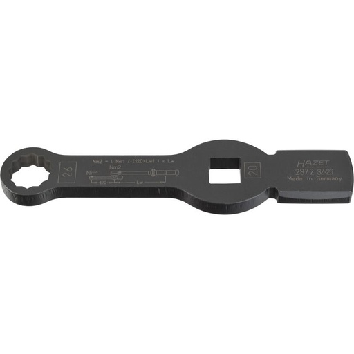 [2872SZ-26] Slogging (striking) 12-point box-end wrench 26 mm, 3/4″ drive (2872SZ-26, HAZET)