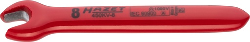 [450KV-8] Single open-end wrench with protective insulation (450KV-8)