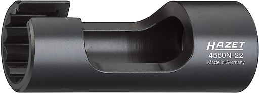 [4550N-22] Injection line spanner – 1/2 inch square, hollow, 22 mm (4550N-22, HAZET)