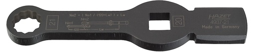 [4937-21] Slogging (striking) 12-point box-end wrench 21 mm, 3/4″ drive MAN (4937-21, HAZET)