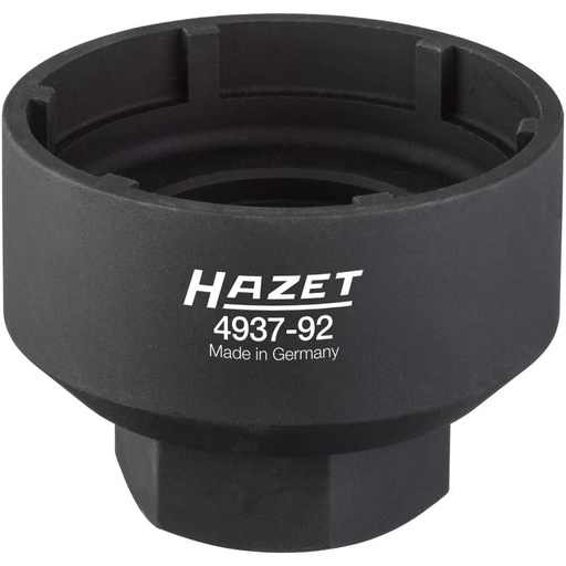[4937-92] Commercial vehicle pin wrench for front axle MAN, 3/4" (20 mm) square, hollow, 114 mm (4937-92, HAZET)