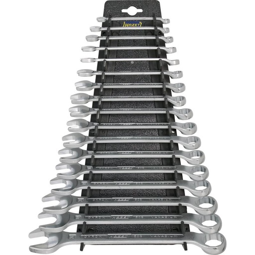[603/17H] Combination wrench set, 17 pcs (6–24 mm) (603/17H, HAZET)