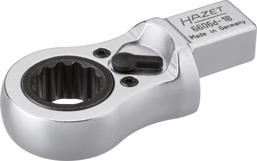 [6606D-18] Ratcheting insert box-end wrench - 14 x 18 mm insert square, solid (6606D-18)