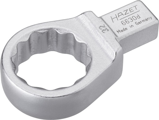 [6630D-32] Insert box-end wrench, 12-point - 14 x 18 mm insert square, solid (6630D-32, HAZET)