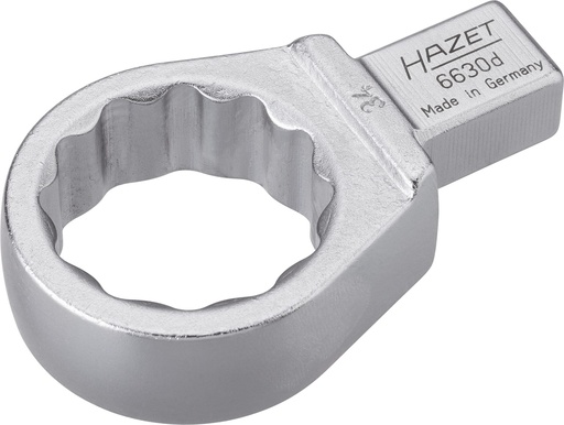 [6630D-34] Insert box-end wrench, 12-point - 14 x 18 mm insert square, solid (6630D-34, HAZET)