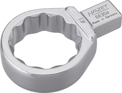[6630D-41] Insert box-end wrench, 12-point - 14 x 18 mm insert square, solid (6630D-41, HAZET)