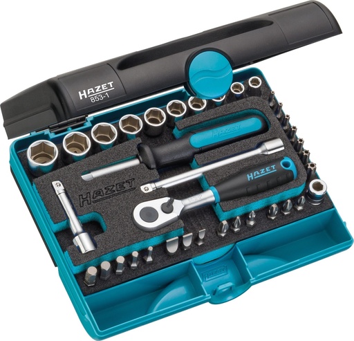 [853-1] Socket set - 1/4 inch (6.3 mm) hexagon, solid, 1/4 inch (6.3 mm) square, hollow (853-1)